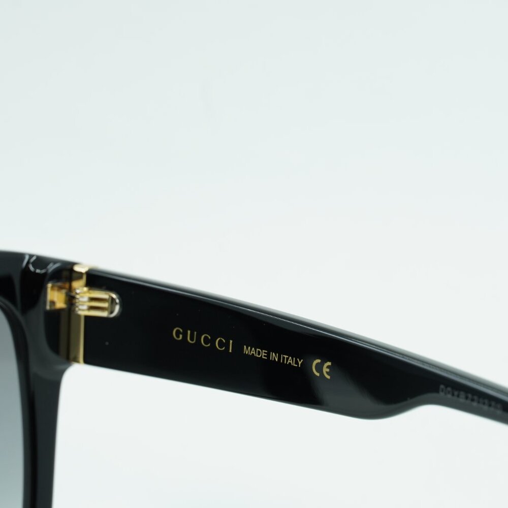 Gucci GG0459S 001 Sunglasses Black Cat Eye Frame, Grey Lenses - Picture 6 of 11